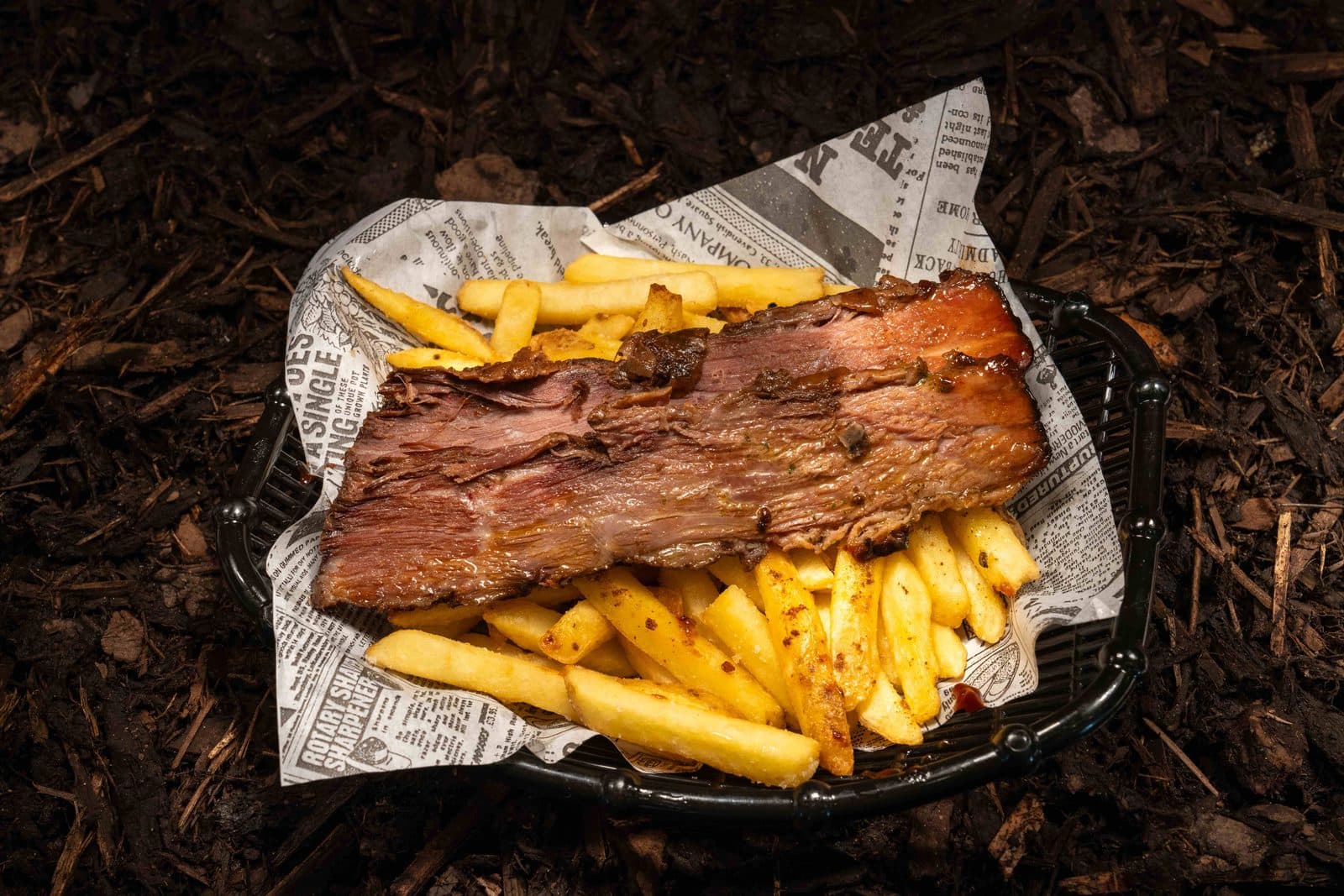 12-hour smoked black bark brisket at Street Bites Bournemouth